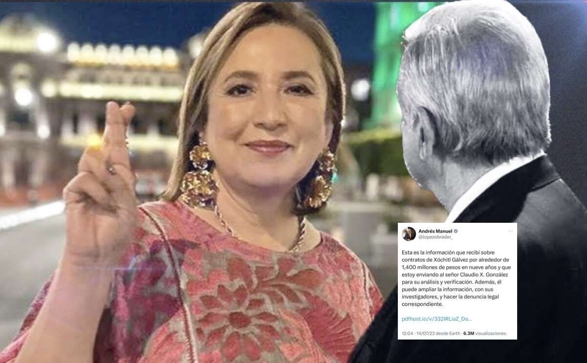 López Obrador expone información de Xóchitl Gálvez
