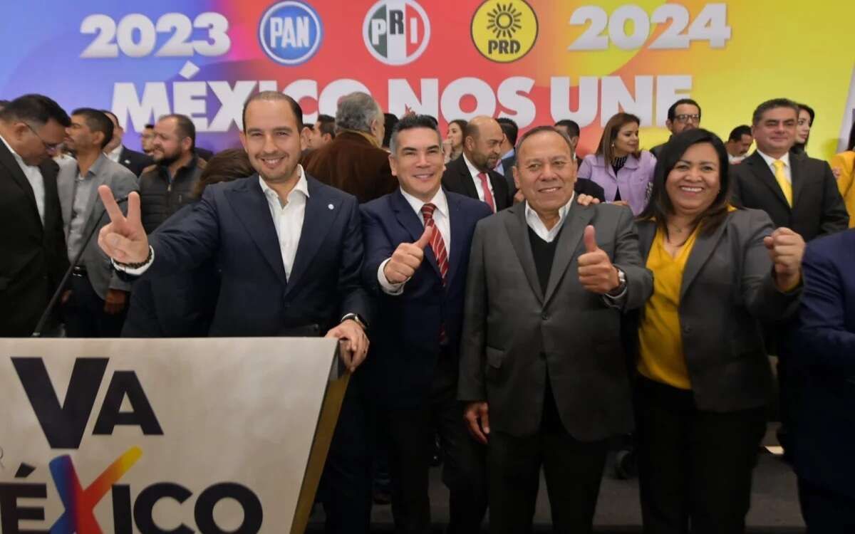 Líderes de la alianza Va por México